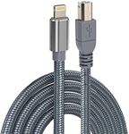 iPhone to USB B Midi Cable 5FT, Lig