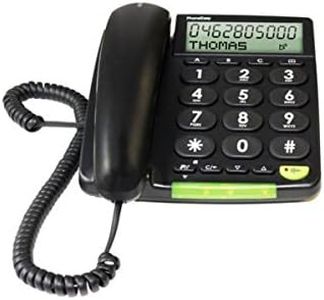 Doro PhoneEasy 312cs Corded Large Button Phone with Large Display Black