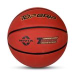 Nivia Rubber Top Grip Basketball,Size 7,Brown