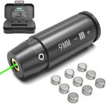 Feyachi Bore Sight 9mm Green Laser Zeroing Boresighter with 3 Sets of Batteries (Grey)