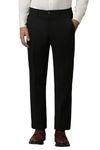 Louis Philippe Men's Regular Work Utility Pants (LPTFMRGFN34653_Black