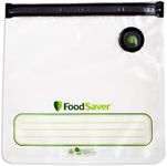 FoodSaver Reusable Vacuum Zipper Bags, Use with FoodSaver Handheld Sealer, Gallon-Size (3.78 L), 8 Pack