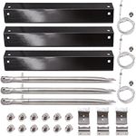 Bigbox Grill Parts Kit Compatible with Chargriller 5050 3001 5650 3072 5072 3030 3008 5252 3000 Grill Replacement Parts, Flame Shields, Burner Pipes, Igniters, Burner Tube/Flare Up Shield Support Kit