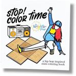 A Brighter Year The Original Adult Mini Coloring Book - Hip Hop Edition - 3” x 3” Pocket Size, 50 Pages, Lay Flat Binding, Thick Paper, No Bleeding - Stress & Anxiety Relief - Gift
