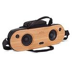 House of Marley Bag of Riddim 2 – Bluetooth Speaker Portable Bamboo Audio Sound System + REWIND Fabric Travel Bag, Faceplate, Aux-In, Easy Charge USB Port, 10 Hrs Play Time Battery Life