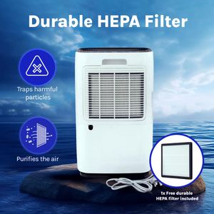 Devola 25L Dehumidifier with HEPA Filter – High Capacity Air Purifier