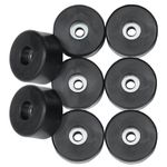 Reliable Hardware Company RH-1606-8-A 1.50-Inch Diameter Rack Rubber Foot/Bumper - Set of 8 Black