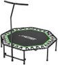 Genki 51 Inch Foldable Rebounder Trampoline for Adults,Mini Bungee Trampoline Bounce with Adjustable Foam Handle for Indoor/Outdoor Workout Home Fitness Gym Equipment Workout