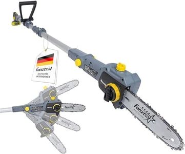 FANZTOOL 20V Li-Ion Akku-Hochentaster mit 2,5Ah Akku/Ladegerät, Höhe bis 5 m, 17 cm Schnittstärke, Schwertlänge 20 cm, leichtes Gewicht 4 kg