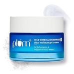 Plum 2% Niacinamide & Rice Water Superlight Gel Cream Winter Moisturizer for Face | 2X Oil-Free Hydration | Brightens, Fades Blemishes | Dermat-Tested | All Skin Types | Women & Men | 100% Vegan | 25 g