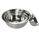 Chef Craft Brushed Stainless Steel Mixing Bowl Set