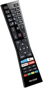 UNOCAR Universal Replacement for JVC Smart TV Remote Control and JVC Smart 4K UHD Ultra HD HDR LED LCD TVs with Freeview Play YouTube Netflix Prime Video Buttons RM-C3338