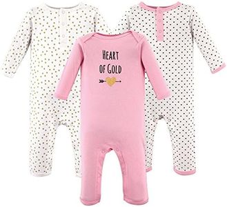 Hudson Baby Baby-Girls Cotton Coveralls, Heart, 9-12 Months