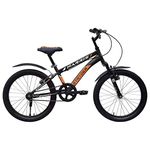 Cyclo India Stryder Harris Age Preference 7-9 Years Old, Person Height 4 to 5 Feet Semi Installed 20 T Model Kids Speed Heavy Tyre Road Bike/Bicycle, 20 Inches, Black - Unisex