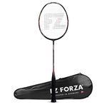 FZ FORZA Power 988 VS, Badminton Racquet, Power and Precision Control, Strung, Graphite and Carbon Nanotubes, Head Heavy, Advanced Level, Ideal for Attacking and Professional Players,Tension-28 lbs.