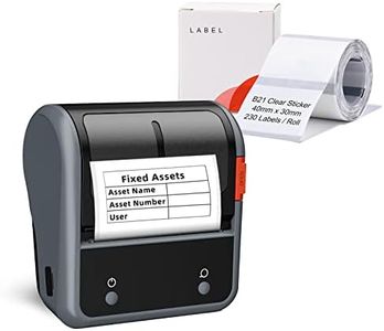 NIIMBOT Label Maker Machine B3S Upgrade 3Inch, with 1Pack 70x40mm Label, and 1Pack 40×30 mm Clear Label,Wireless Thermal Label Makers for Clothing, Jewelry, Mailing, Barcode & Small Business