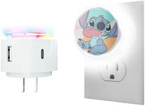 Disney Lilo and Stitch Light- Touch LED Night Light with USB Charging- LED Nightlight with 6 Light Settings, USB 2.0 and Type C Ports- Lilo and Stitch Gifts for Girls, Adults and Fans of Stitch Stuff…