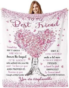 Jamfind Best Friend Birthday Gifts, Gifts for Best Friend Women, Bestie Gifts Blanket 60"x 50", BFF Gifts, Soul Sister Graduation Gifts Ideas for Women, Friendship Unique Gifts, My Best Friend Blanket