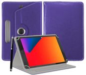 EKAM Universal Case for 10 inch tablet, Case for 9inch 10inch Tablet, Case Fits for Samsung Tab A7/A8, Tab A9 plus 11",iPad 9.7/10.2,iPad 10.9 2022, Lenovo Tab M10, Fire HD 10/Fire max 1 (Purple)