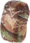 PATIKIL 30-40L Waterproof Rucksack Cover, Non-Slip Backpack Rain Cover for Travel, Hiking, Camping, Climbing, M, Leaf Camo
