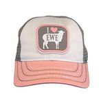 John Deere Toddler I Love Ewe Cap-Dusty Rose-Os