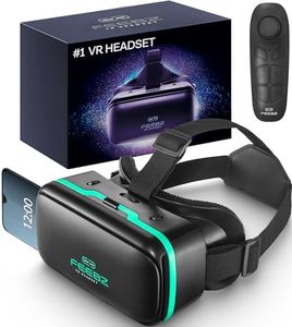 FEEBZ 3D VR Headset for Kids 2.0 + Android Remote - for iPhone & Android Phones | with 3D VR Videos & Apps Links | Virtual Reality Goggles Set for Beginners