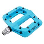 FOOKER MTB Pedals Mountain Bike Pedals 3 Bearing Non-Slip Lightweight Nylon Fiber Bicycle Platform Pedals for BMX MTB 9/16"