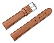 deBeer 24mm Replacement Leather Watch Band - Full Oil Leather - Tan Watch Strap