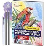 Tritart Watercolour Pad A5 Set/White / 55 Sheets | Watercolour Paper 300 g A5