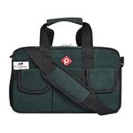 PAHAL Canvas Green Heavy Duty Tool Bag made of Tarpaulin Cloth for tools of Electrician & all Technician, Plumber(16 Pockets)