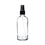 nsb herbals 100 ml Refillable Clear Fine Mist Spray Glass Bottles with Leak Proof Spray Pump for Multipurpose uses for DIY Perfume, Essential Oils, Blends, Aromatic Water, Beauty Products (3)