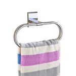 Flybath Oval Towel Ring Brass Polished Chrome Finish Bathroom Kitchen Hand Towel Holder Hanger Wall Mounted