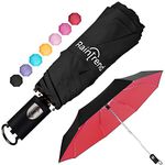 Red Umbrella Mini Umbrella for Backpack Portable Umbrella Compact Rain Umbrella Folding Umbrella Small Umbrella Auto Open and Close Umbrella Collapsible Umbrella for Women Umbrella Travel Windproof Umbrella for Rain