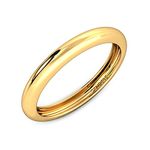 CANDERE - A KALYAN JEWELLERS COMPANY Lightweight 18kt Yellow Gold Band Ring for Men