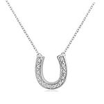 Diamond Horseshoe Necklace for Wome