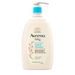 Aveeno Baby Gentle Wash and Shampoo with Natural Oat Extract, Tear and Lightly Scented, 33 fl. Oz (976ml)