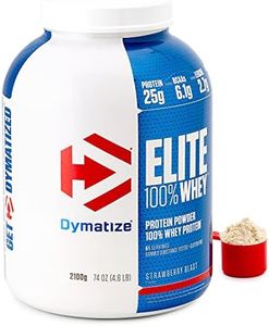 Dymatize Elite Whey Strawberry Blast 2.1Kg, Pulverizador de adecuada Poteína y Baja Azúcar + Proteína de Suero y BCAA