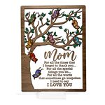 ARTSYWIX To My Mom Acrylic Sign from Daughter Son, Gift for Mom Mother-in-law Grandma, Bonus Mom Stepmom Present, Mom Birthday Gifts, Mom Gift For Her, Mothers Day Plaque from Daughter Son