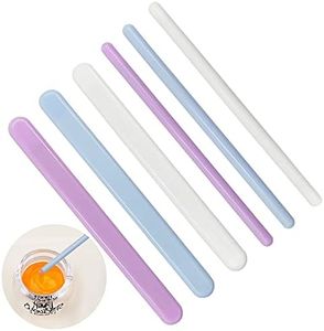 AIFUDA Silicone Stir Sticks, 6 Pcs Facial Makeup Stirring Rods, Resin Silicone Stirring Rods for Mixing Resin, Epoxy, Making DIY Crafts, Face Mask Mixing and Application