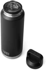 YETI Rambler Bottle Chug, Vacuum Insulated Stainless Steel Bottle with Chug Cap, Black, 46 oz (1.4 L)