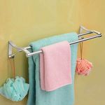 GLOXY ENTERPRISE Stainless Steel Towel Rod for Bathroom, Towel Racks, Towel Bar Rail, Bathroom Hanger, Towel Stand, Bathroom Accessories and Fittings -(24 Inch)