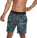 Speedo Men's Swim Trunk Knee Length Boardshort Bondi Printed