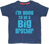 Edward Sinclair | 2-3 Years | I'm Going to Be a Big Brother | Sky Blue Print | Navy T-Shirt