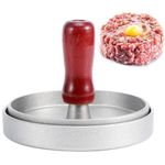 WROPZO Burger Press Hamburger Press Patty Maker 4.7 inches Non-Stick Aluminum Burger Press Patty Maker Mold for Barbecue Grill Stuffed Cheeseburger Burger Stuffer Beef