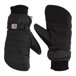 Carhartt womens Quilts Insulated Mitten, Black, Small