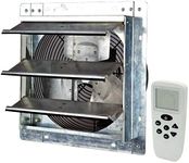 iLiving 12" Shutter Exhaust Fan with Wireless Smart Remote Controlled Thermostat and Humidity, Variable Speed Wall Mounted Attic Vent Fan, Chicken Coop Ventilation, 960 CFM, 1400 SQF Coverage Area