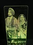 Apna Photo® Rectangular 3d Illusion Photo LED Lamp Multicolored 16 Color Changing Customized and Personalized with Any Photo and Name Perfect Wedding Anniversary gift for couples 9x5 Inch