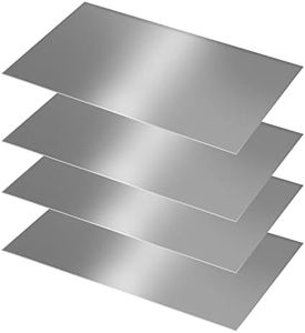 316 Stainless Steel Shim Stock Metal Sheet Strips, Drillable, Cutble, 0.001 in Thickness, 12 in Length, 5.9 in Width 4 Pack