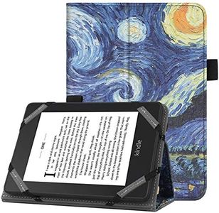 VOVIPO Coque de Protection Universel pour Kindle Paperwhite Kobo Liseuse 6 Pouces, étui Folio Compatible avec la liseuse Sony/Kobo/Tolino/Pocketbook/Kindle 6 Pouces-Starry Sky