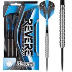 Harrows Revere Steel Tip Dart Set - 90% Tungsten, 3 Aqua Supergrip Fusion Shafts and 3 Prime Flights (24)